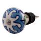 Blue Flower Ceramic Wine Stopper (Pack Of One Piece)
